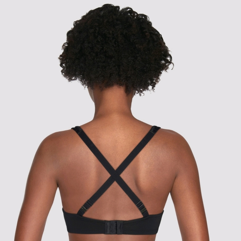 Wireless Black Bra 38D Elegant Bra Office wear - Picture 6 of 13